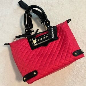 Steve Madden Quilted Coral Crossbody